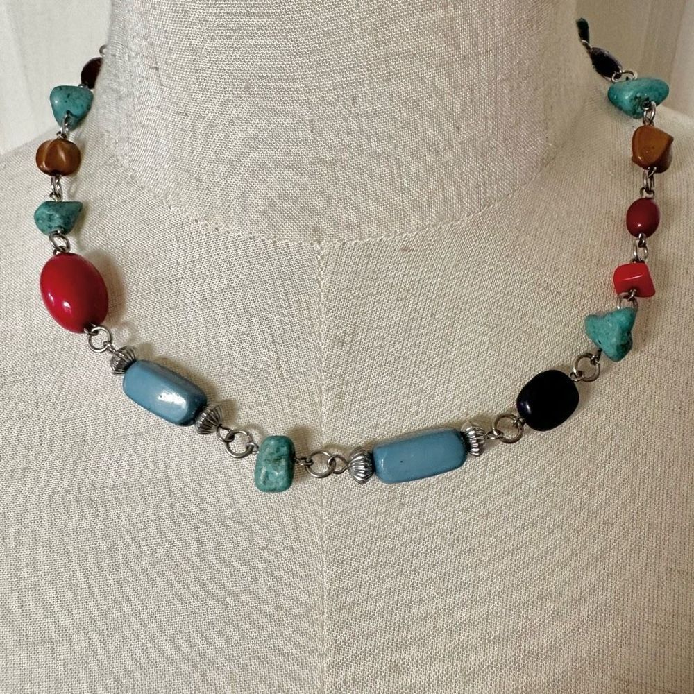 Colorful beaded necklace